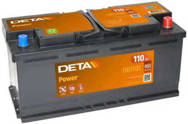 Стартерна акумуляторна батарея; Стартерна акумуляторна батарея DETA DB1100
