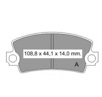 Комплект гальмівних колодок, дискове гальмо VEMA 831310