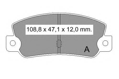 Комплект гальмівних колодок, дискове гальмо VEMA 832550