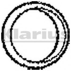 Кільце ущільнювача, труба вихлопного газу KLARIUS 410318