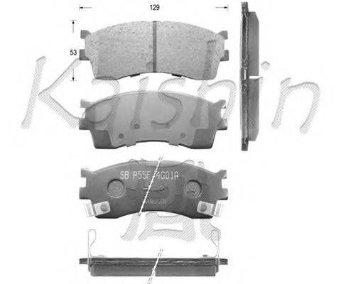 KAISHIN FK11126 Комплект гальмівних колодок, дискове гальмо