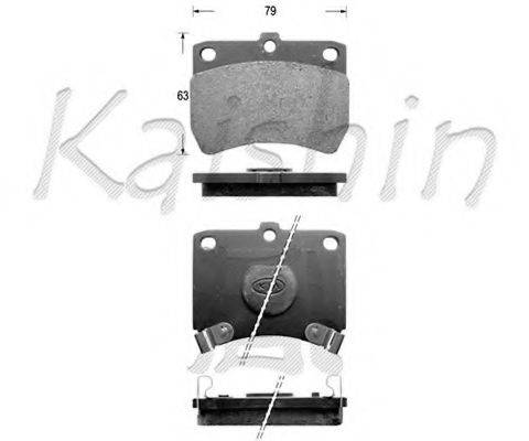 Комплект гальмівних колодок, дискове гальмо KAISHIN FK3050
