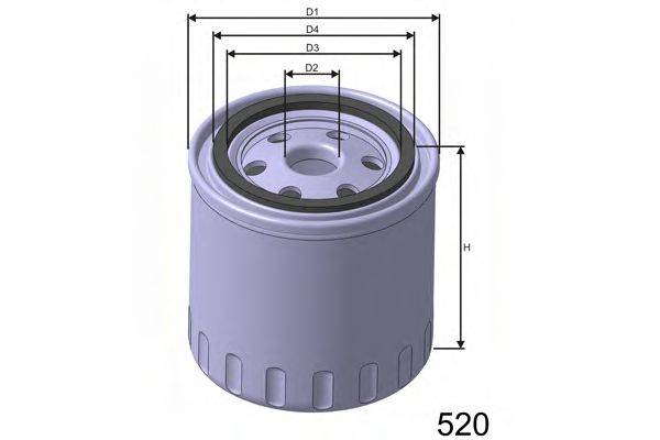 MISFAT Z124 Масляний фільтр