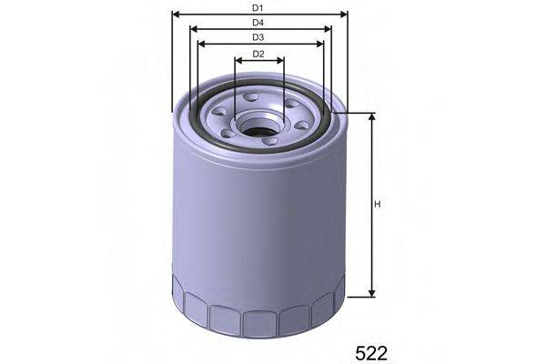 Масляний фільтр MISFAT Z259