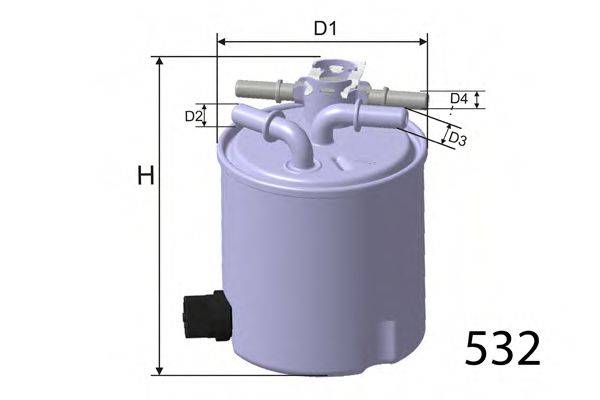 MISFAT M558 Паливний фільтр