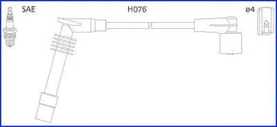 HITACHI 134234 Комплект дротів запалення