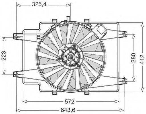 Вентилятор, охолодження двигуна CTR 1209506