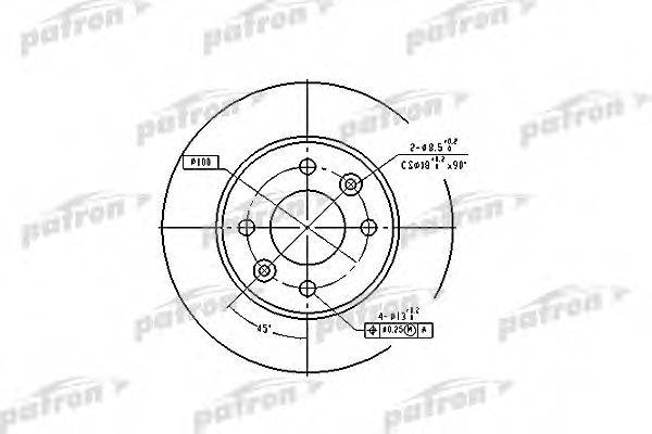 гальмівний диск PATRON PBD1013