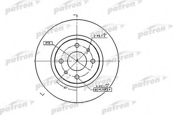 гальмівний диск PATRON PBD1747