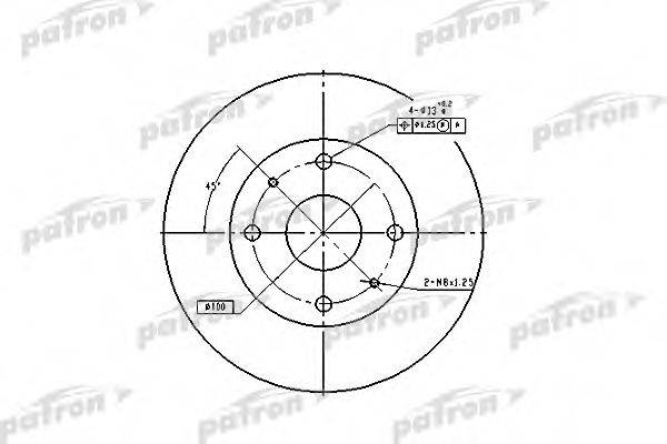 гальмівний диск PATRON PBD2576