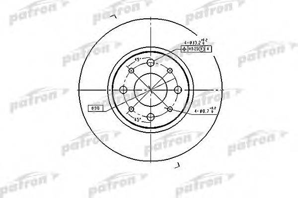 гальмівний диск PATRON PBD2686