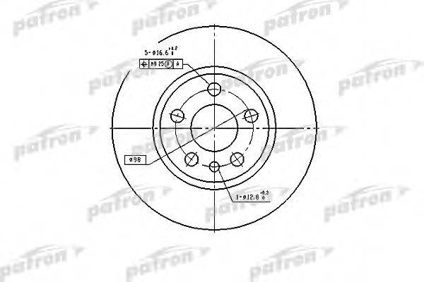 гальмівний диск PATRON PBD2754