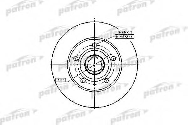 гальмівний диск PATRON PBD2771