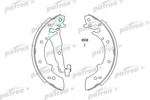 Комплект гальмівних колодок PATRON PSP173
