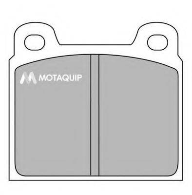Комплект гальмівних колодок, дискове гальмо MOTAQUIP LVXL415