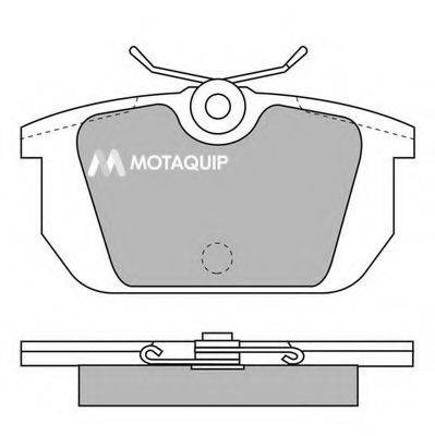 Комплект гальмівних колодок, дискове гальмо MOTAQUIP LVXL464