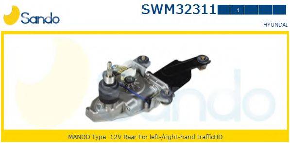 SANDO SWM323111 Двигун склоочисника
