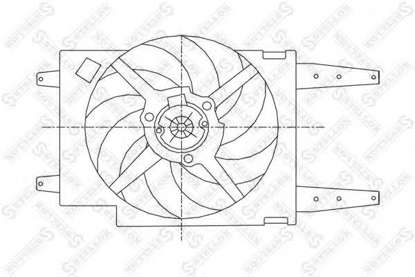 Вентилятор, охолодження двигуна STELLOX 29-99061-SX