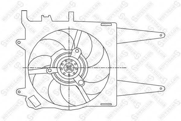 Вентилятор, охолодження двигуна STELLOX 29-99201-SX