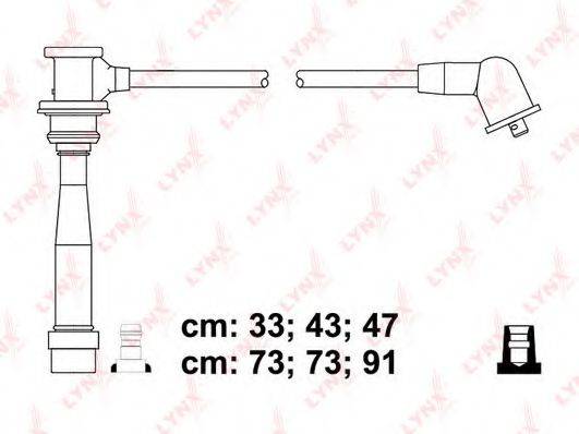 LYNXAUTO SPC4408 Комплект дротів запалення