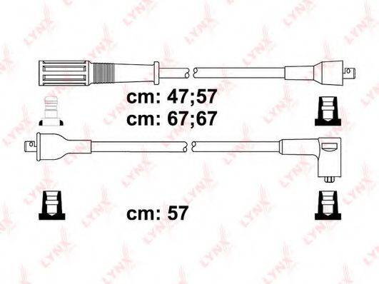 Комплект дротів запалення LYNXAUTO SPC4813