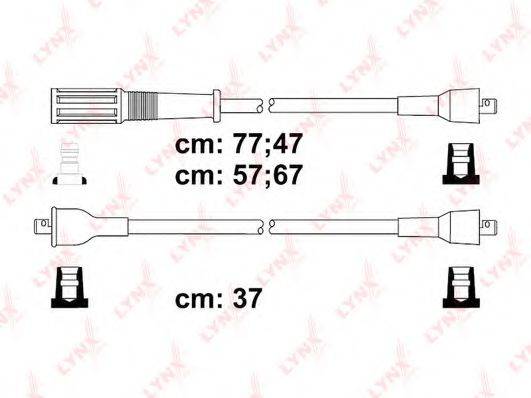 LYNXAUTO SPC4816 Комплект дротів запалення