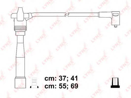 LYNXAUTO SPC4838 Комплект дротів запалення