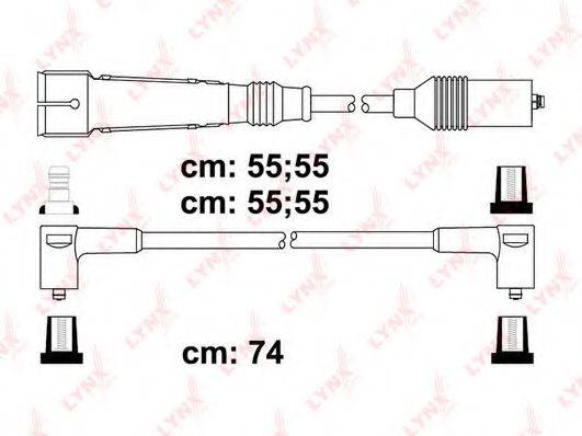 LYNXAUTO SPC8041 Комплект дротів запалення