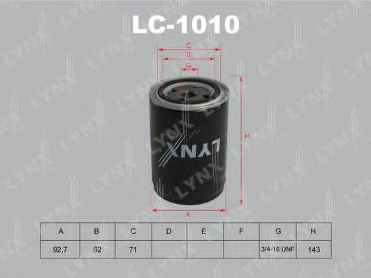 Масляний фільтр LYNXAUTO LC-1010