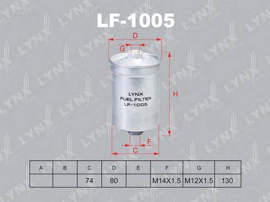 Паливний фільтр LYNXAUTO LF-1005