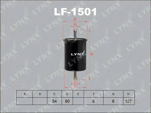 Паливний фільтр LYNXAUTO LF-1501
