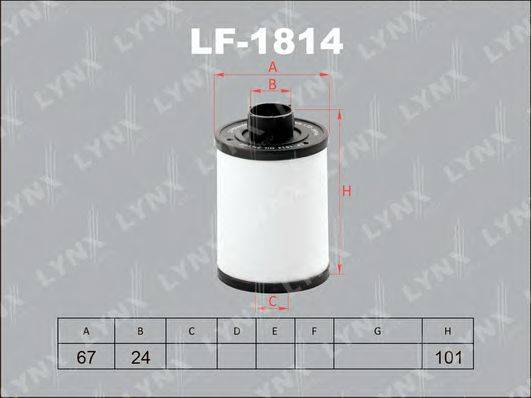 Паливний фільтр LYNXAUTO LF-1814