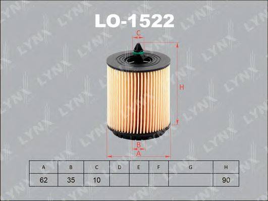 Масляний фільтр LYNXAUTO LO-1522