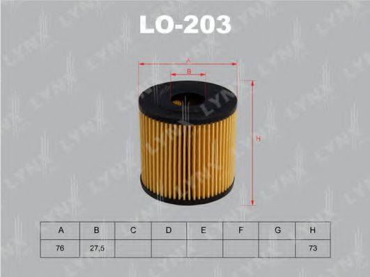 Масляний фільтр LYNXAUTO LO-203