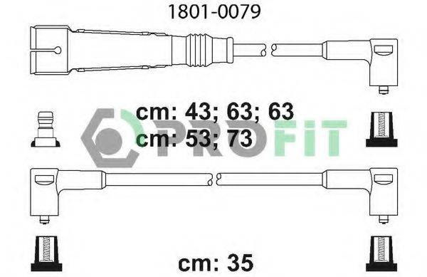 Комплект дротів запалення PROFIT 1801-0079