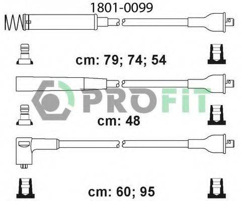 Комплект дротів запалення PROFIT 1801-0099