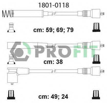 Комплект дротів запалення PROFIT 1801-0118
