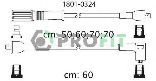 Комплект дротів запалення PROFIT 1801-0324