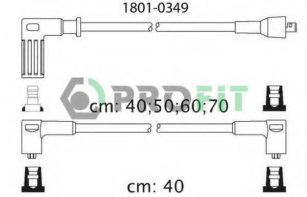 Комплект дротів запалення PROFIT 1801-0349