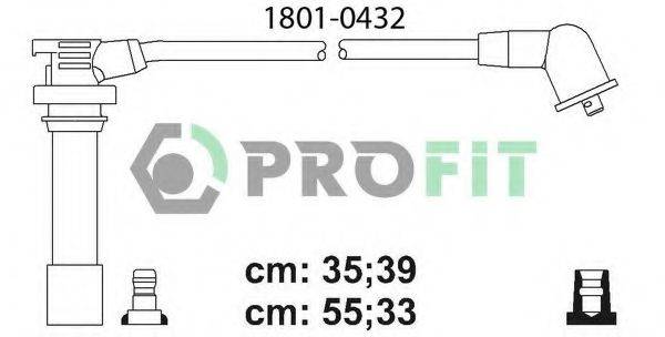 Комплект дротів запалення PROFIT 1801-0432