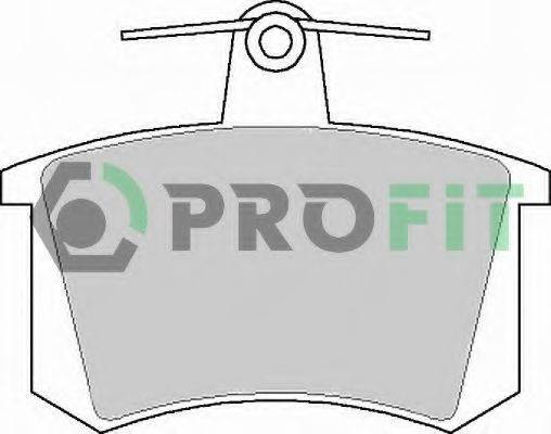 Комплект гальмівних колодок, дискове гальмо PROFIT 5000-0222