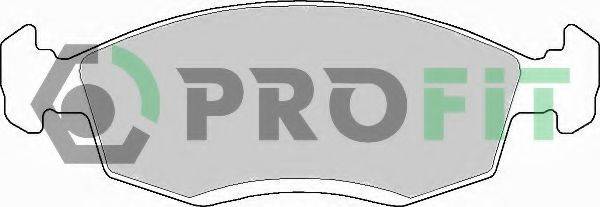 PROFIT 50000579 Комплект гальмівних колодок, дискове гальмо
