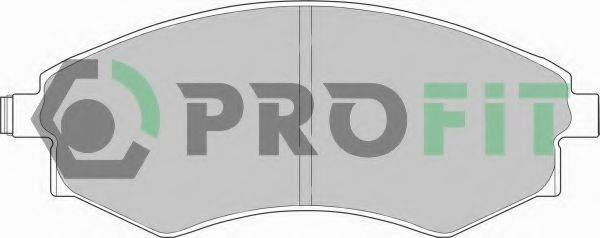 Комплект гальмівних колодок, дискове гальмо PROFIT 5000-0600