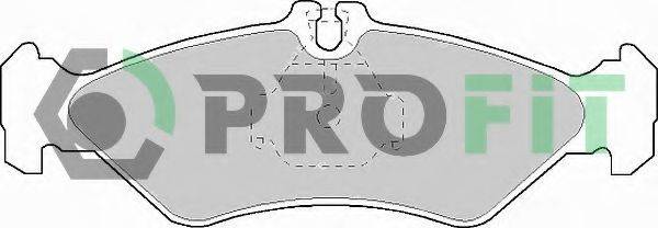Комплект гальмівних колодок, дискове гальмо PROFIT 5000-1039