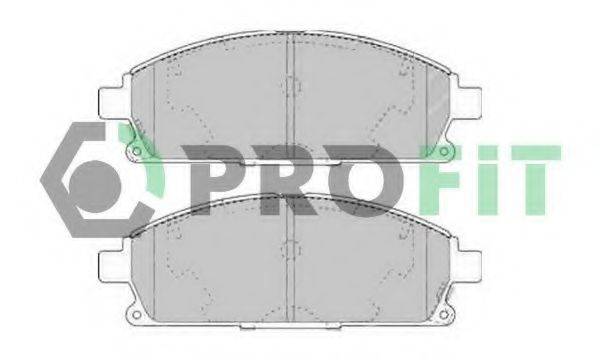 Комплект гальмівних колодок, дискове гальмо PROFIT 5000-1263