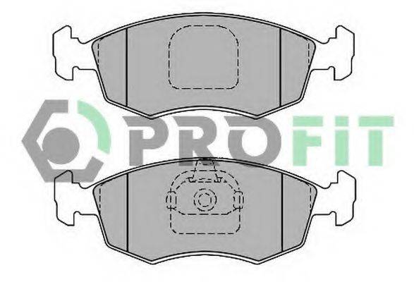 Комплект гальмівних колодок, дискове гальмо PROFIT 5000-1376