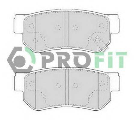 Комплект гальмівних колодок, дискове гальмо PROFIT 5000-1606