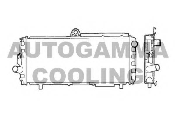 Радіатор, охолодження двигуна AUTOGAMMA 100002