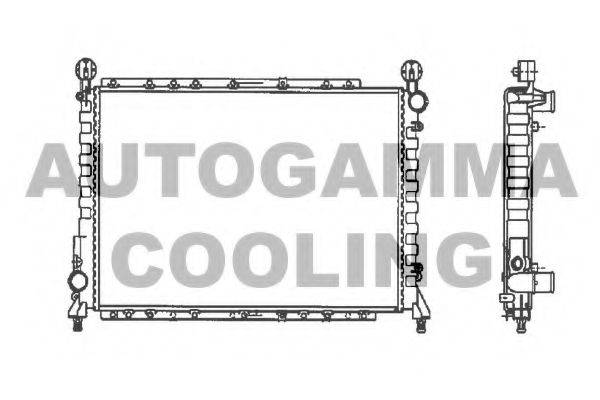 AUTOGAMMA 100012 Радіатор, охолодження двигуна
