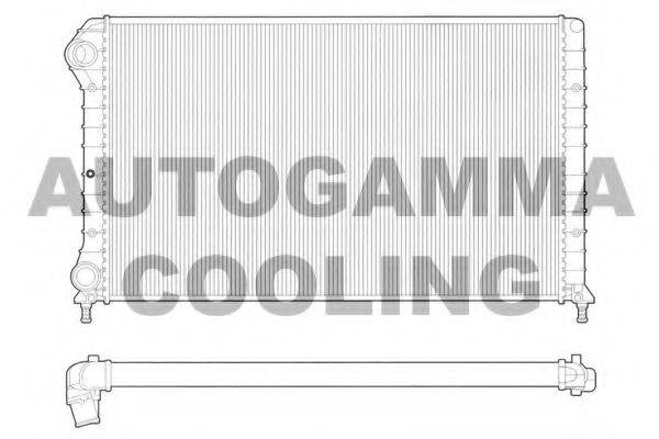 Радіатор, охолодження двигуна AUTOGAMMA 102961